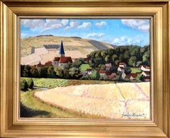 1950s French Landscape of Biene, Burgundy