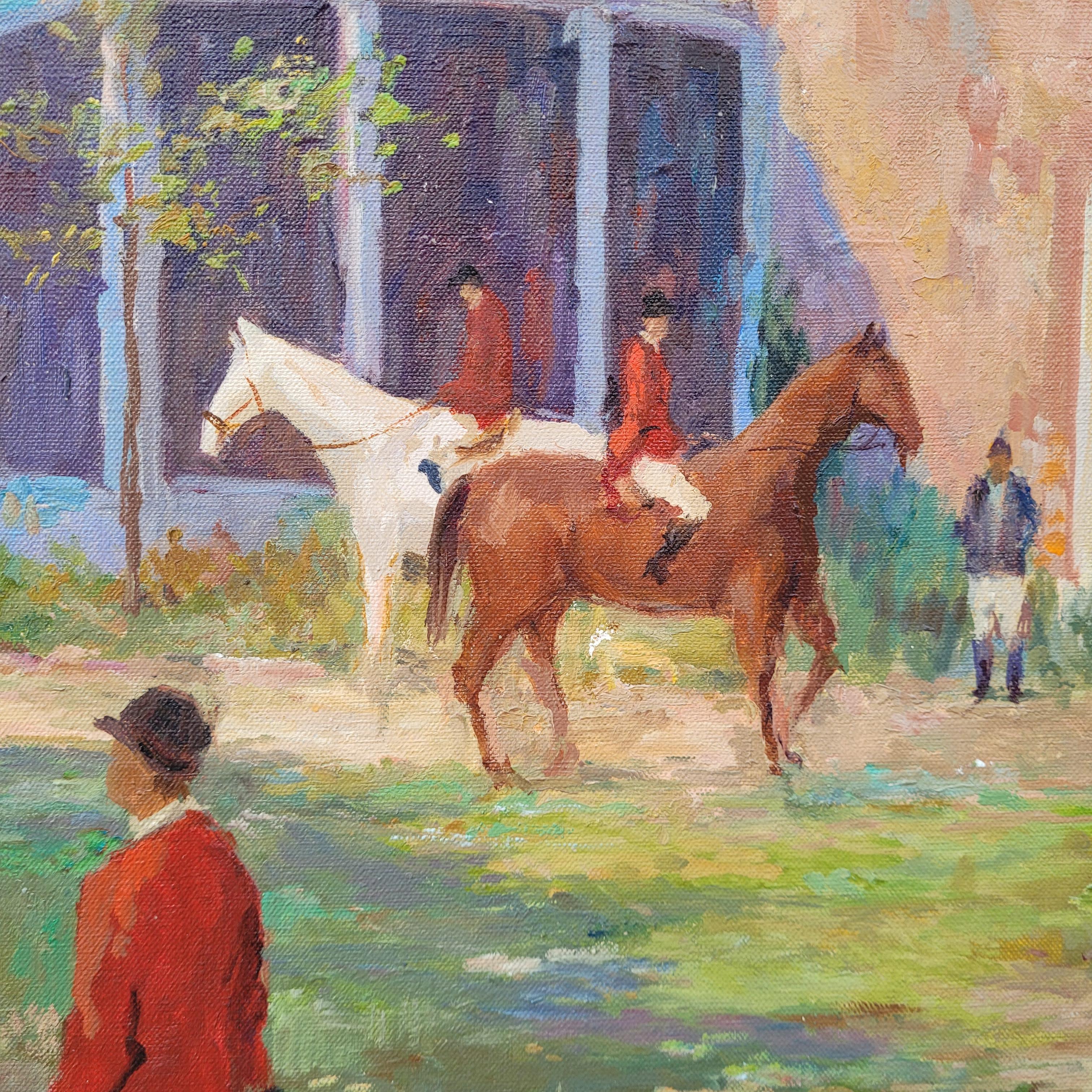 Öl auf Leinwand Pferde 