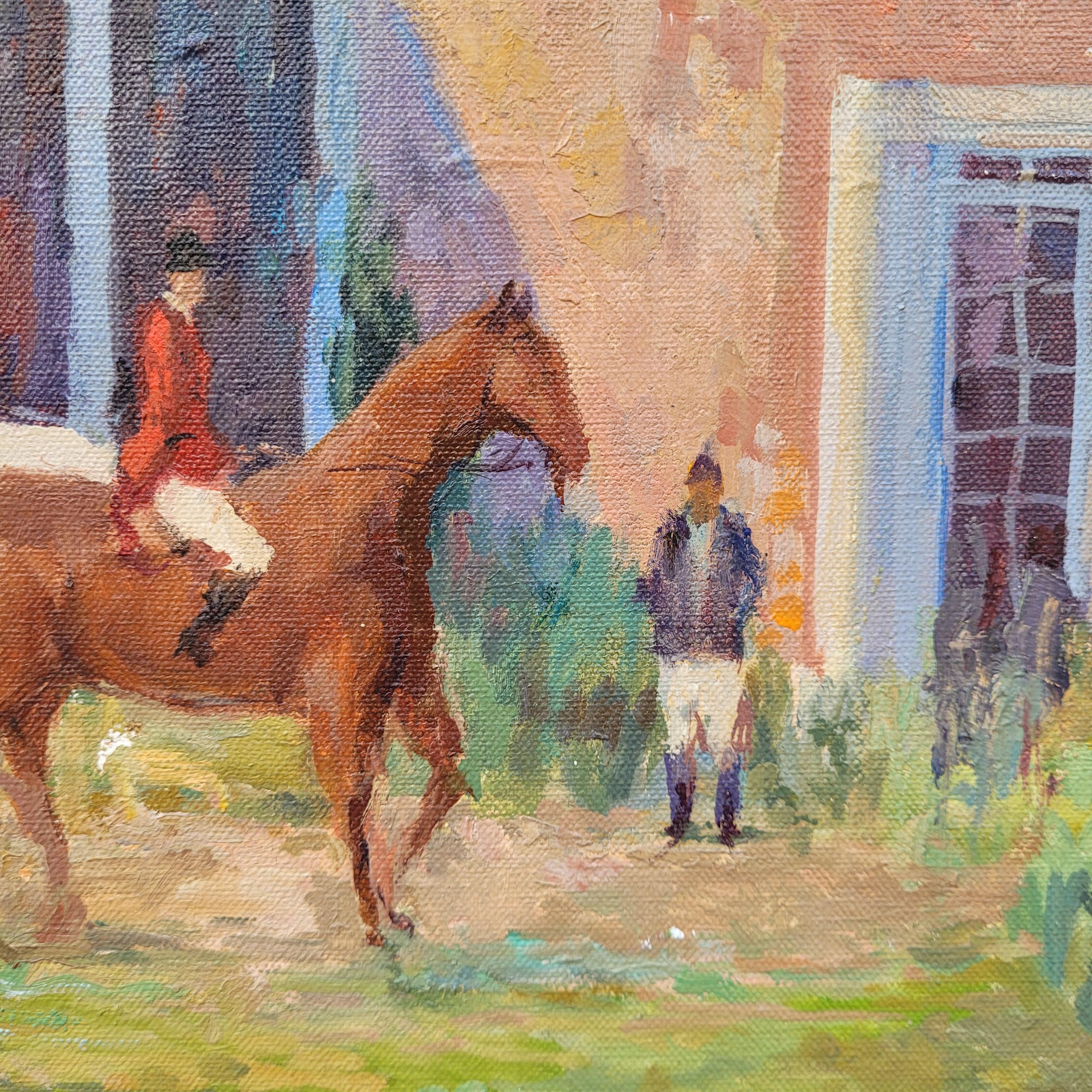 Öl auf Leinwand Pferde 