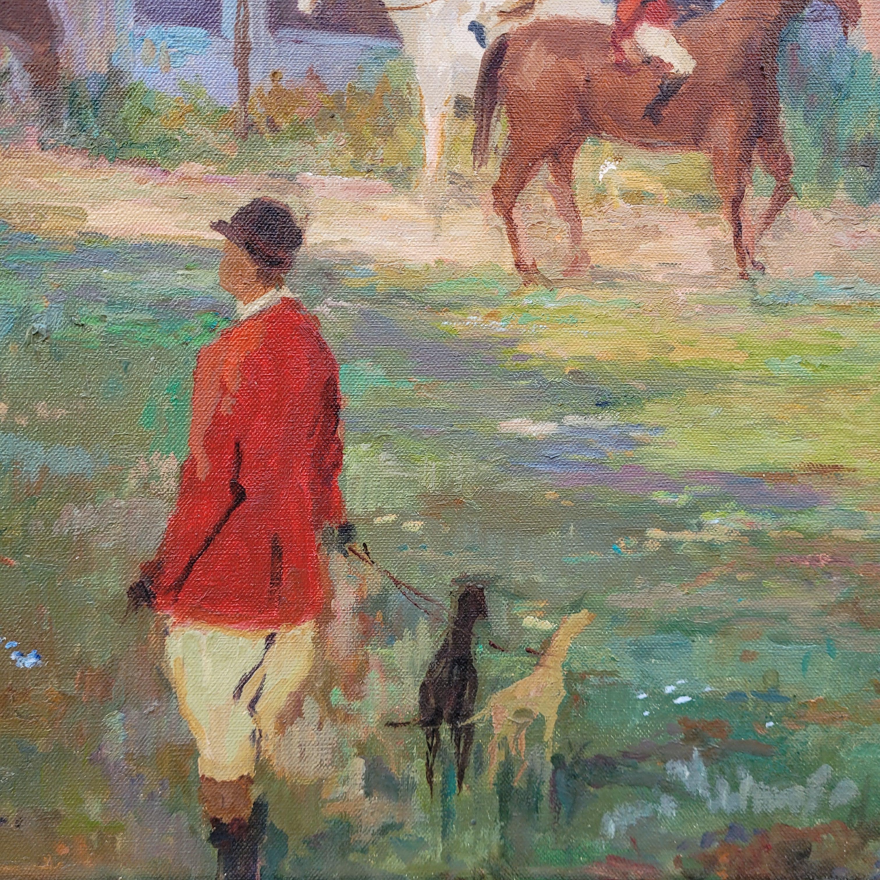 Öl auf Leinwand Pferde 