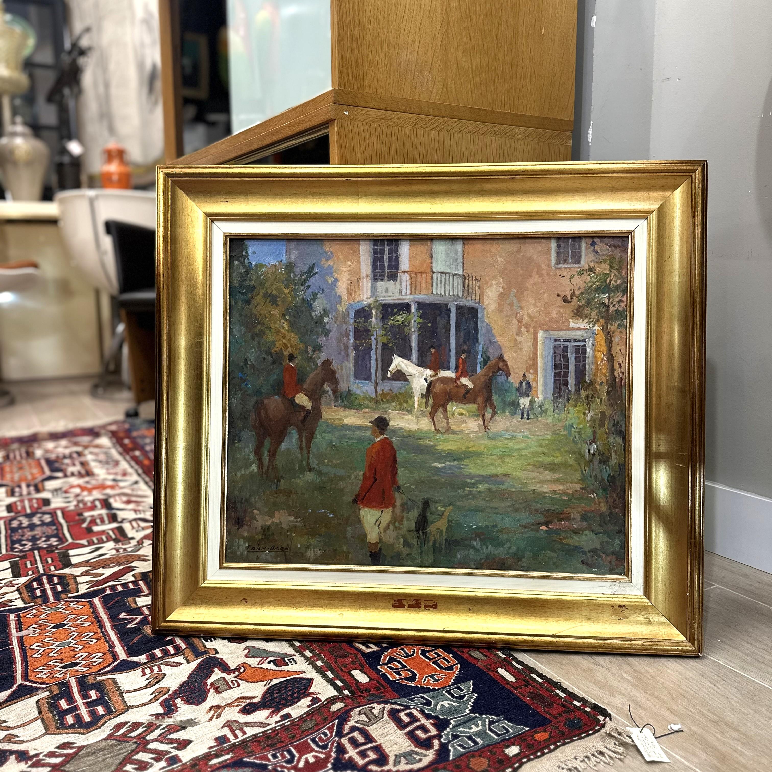 Öl auf Leinwand Pferde 