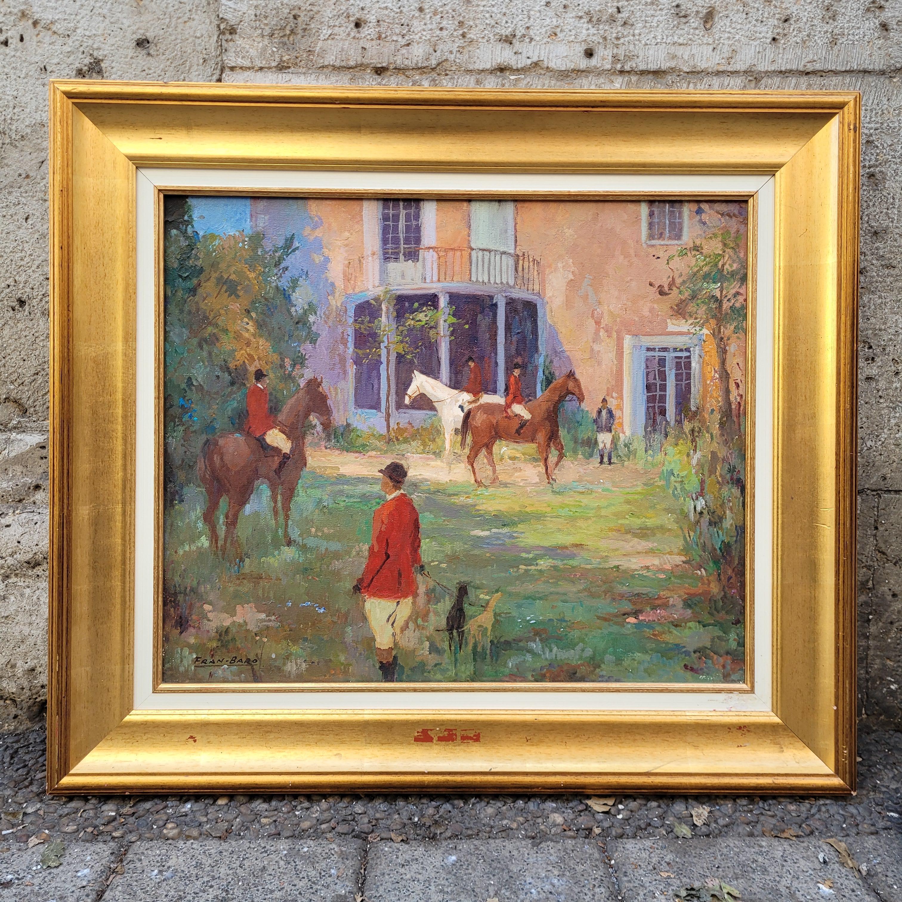 Öl auf Leinwand Pferde 