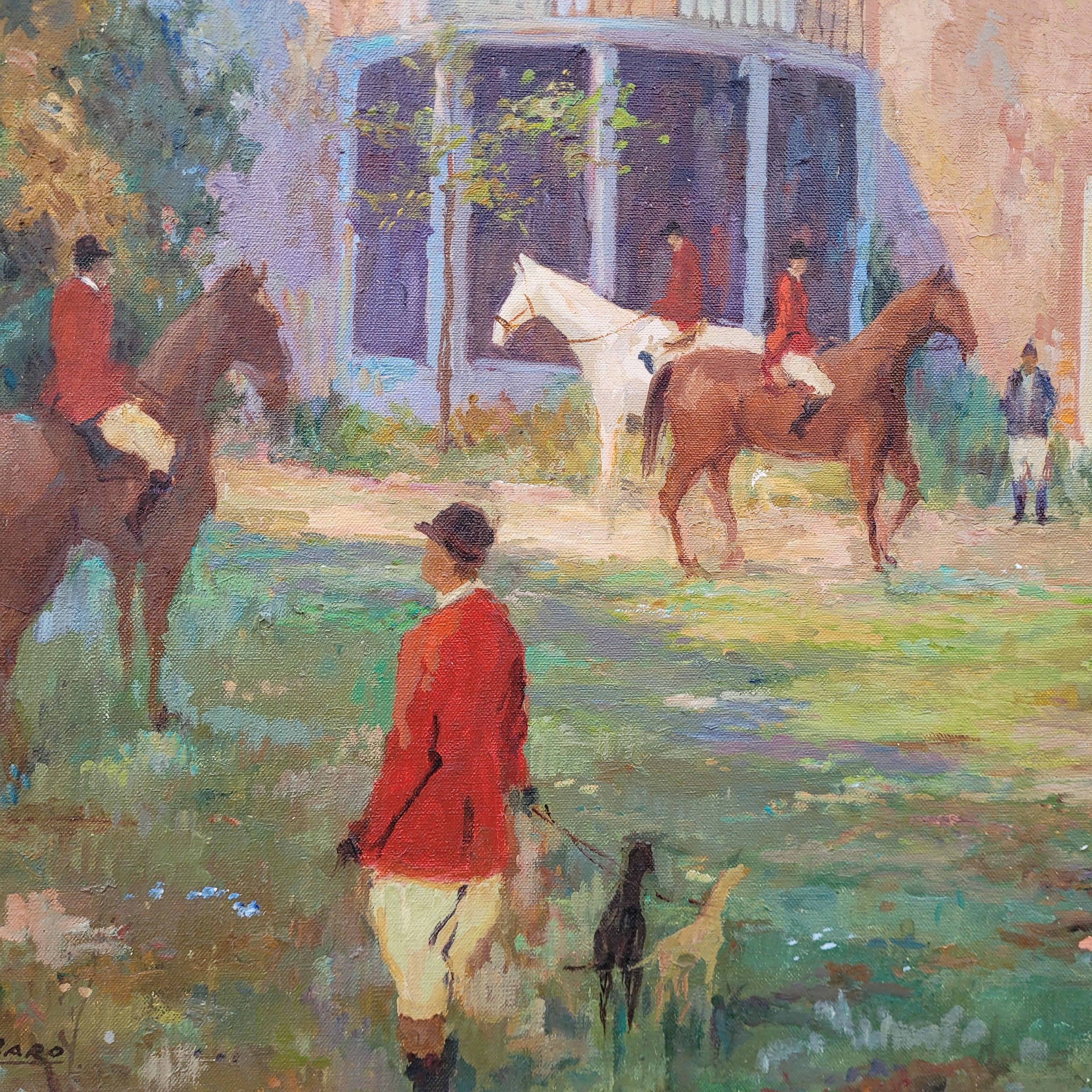 Öl auf Leinwand Pferde 