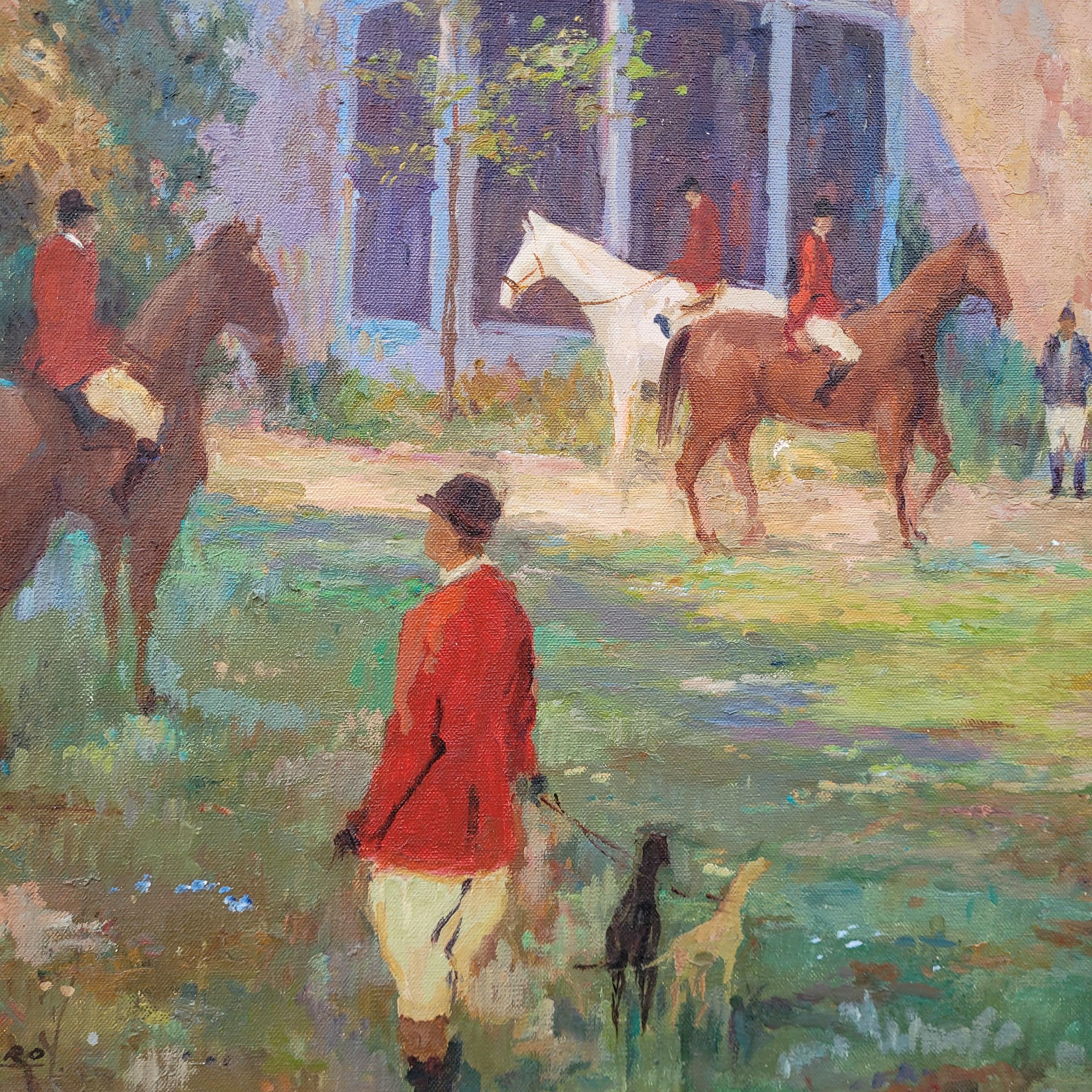 Öl auf Leinwand Pferde 