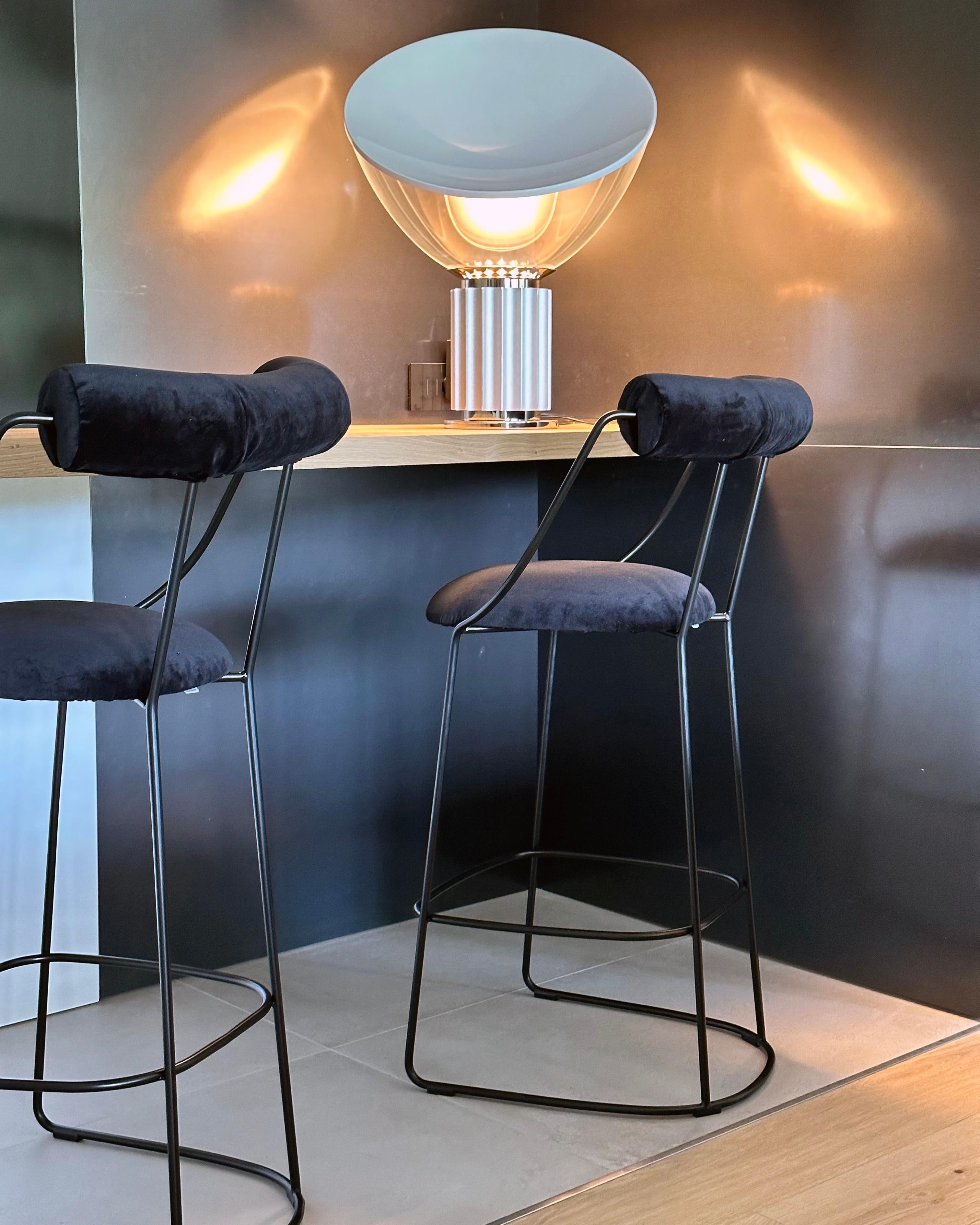 Fran Black Stool by LapiegaWD In New Condition For Sale In Geneve, CH