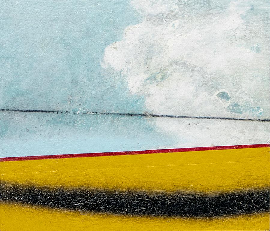 Fran Bobadilla Landscape Painting – Paesaggio Alto amarillo