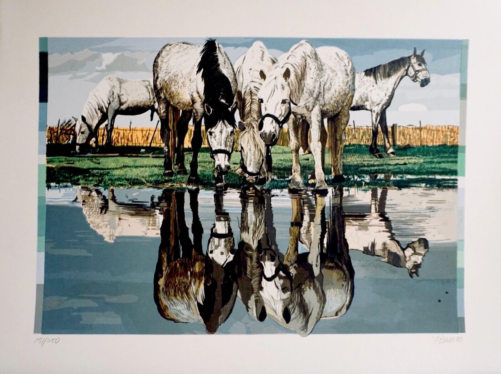 Fran Bull Animal Print - Horses of Camargue