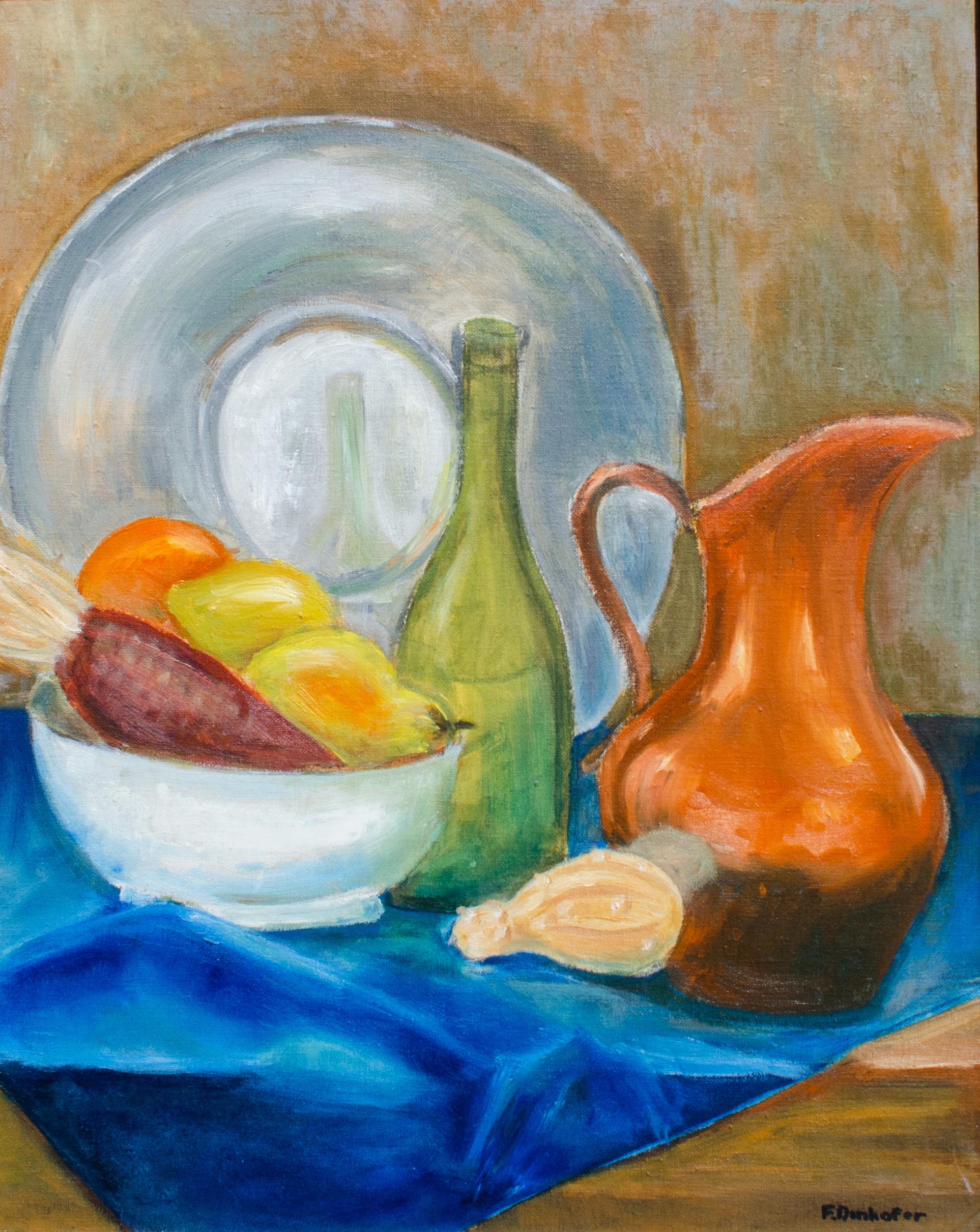 Nature morte colorée de l'artiste juive Fran Dinhofer en vente 1