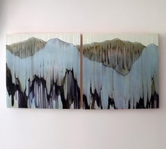 The weight of grief by F. Duncan contemporary abstract ink painting