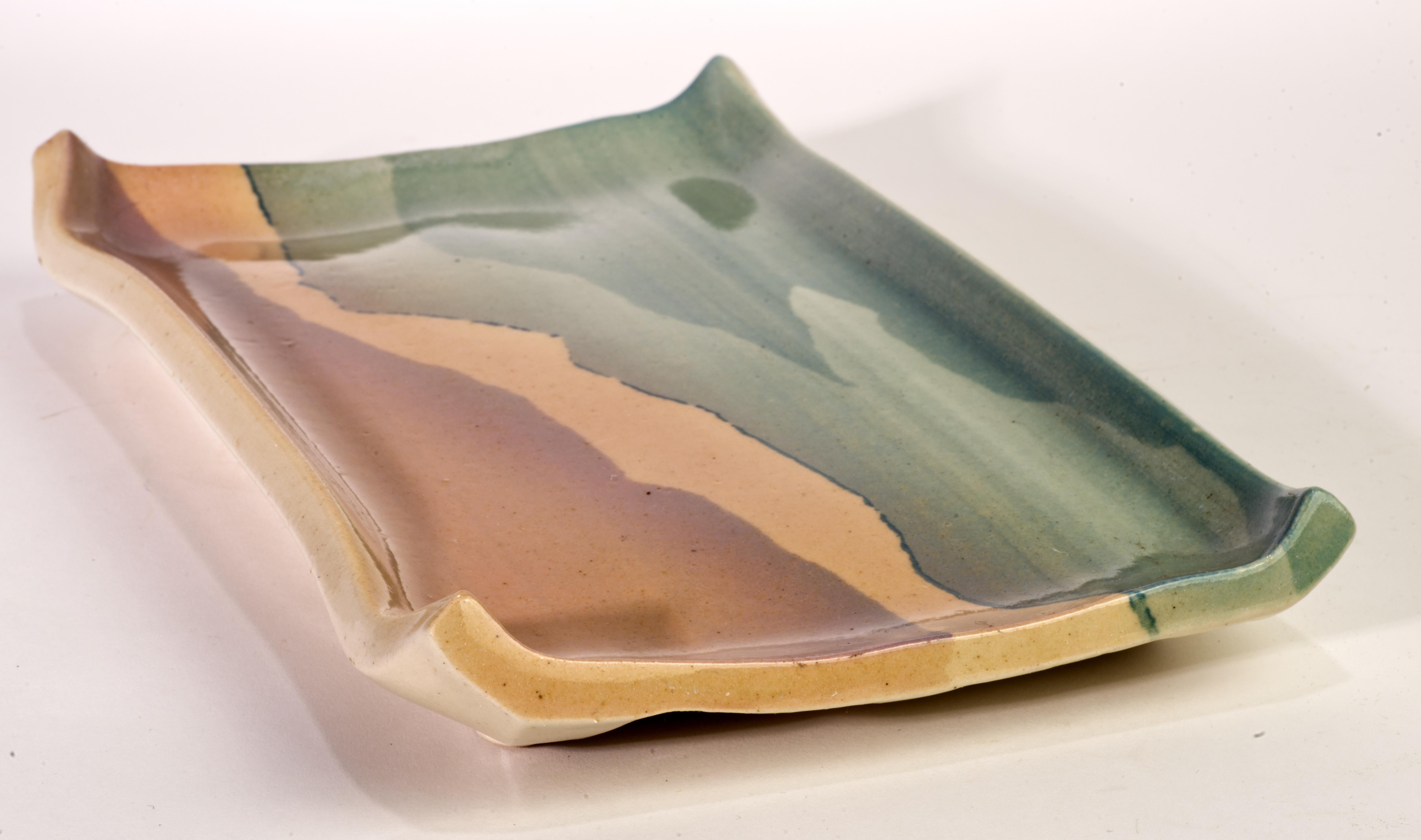 Fran Hogan, 6er-Set Servierplatten, New Mexico Studio Art Pottery im Angebot 2