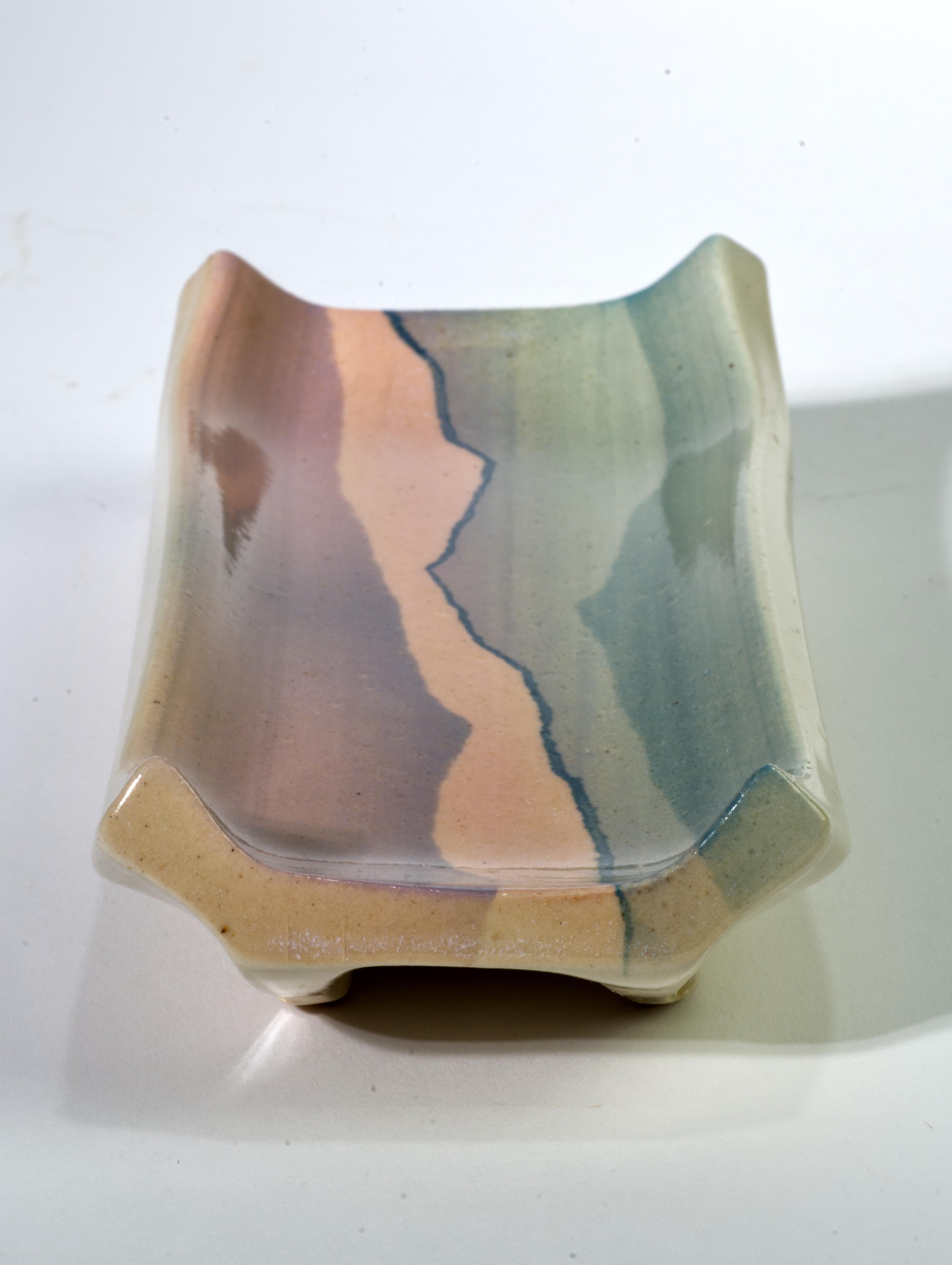 Fran Hogan, 6er-Set Servierplatten, New Mexico Studio Art Pottery (Glasiert) im Angebot