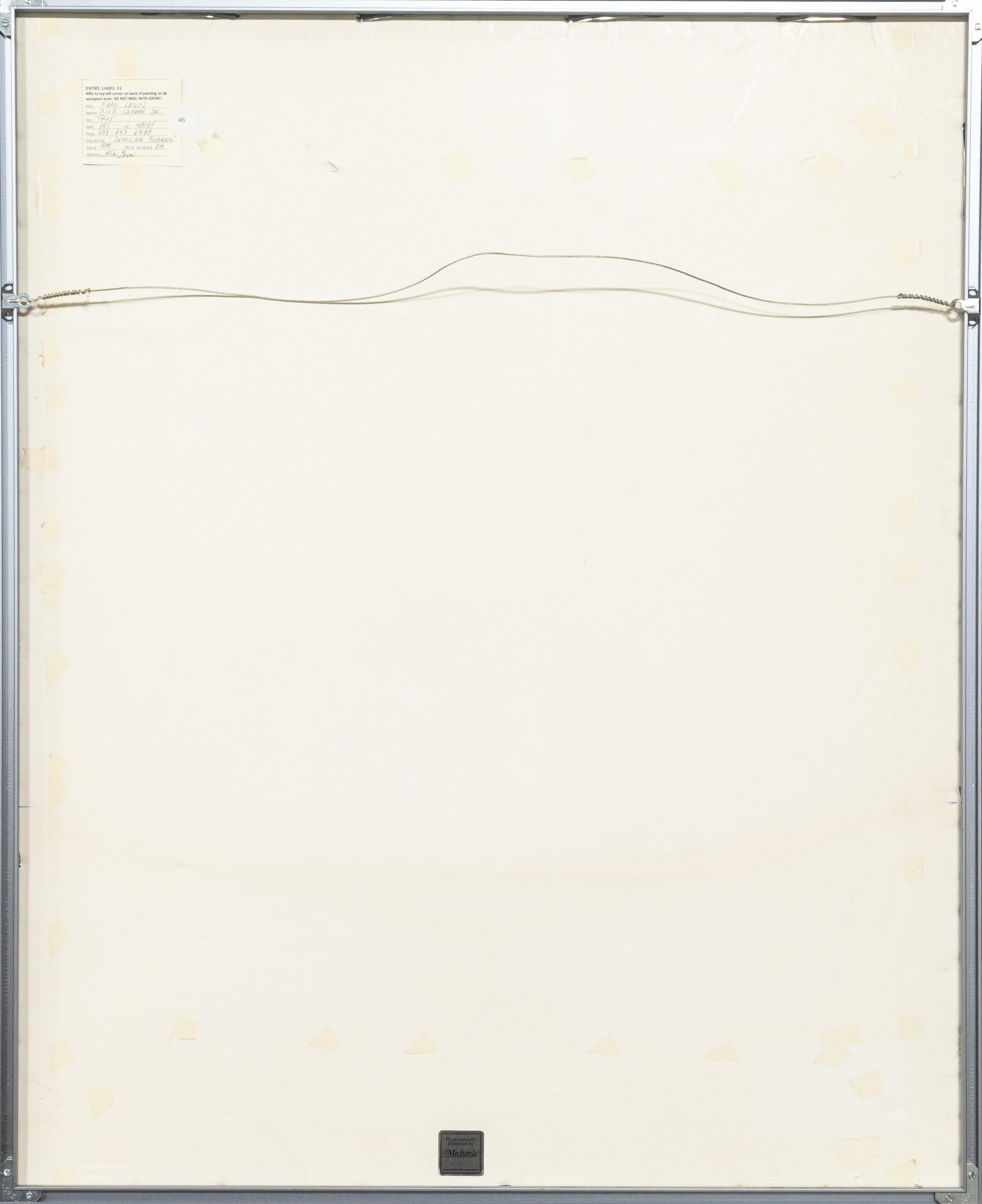 Fran Levin - Ohne Titel (Abstrakter Blumenstrauß), ca. 1980er Jahre Signiertes Aquarell auf Papier im Angebot 3