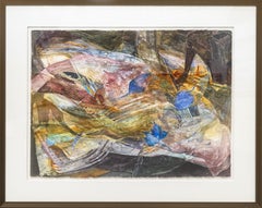 Fran Levin - Ohne Titel (Abstraktes Stilleben), ca. 1980er Jahre Signiertes Aquarell auf Papier