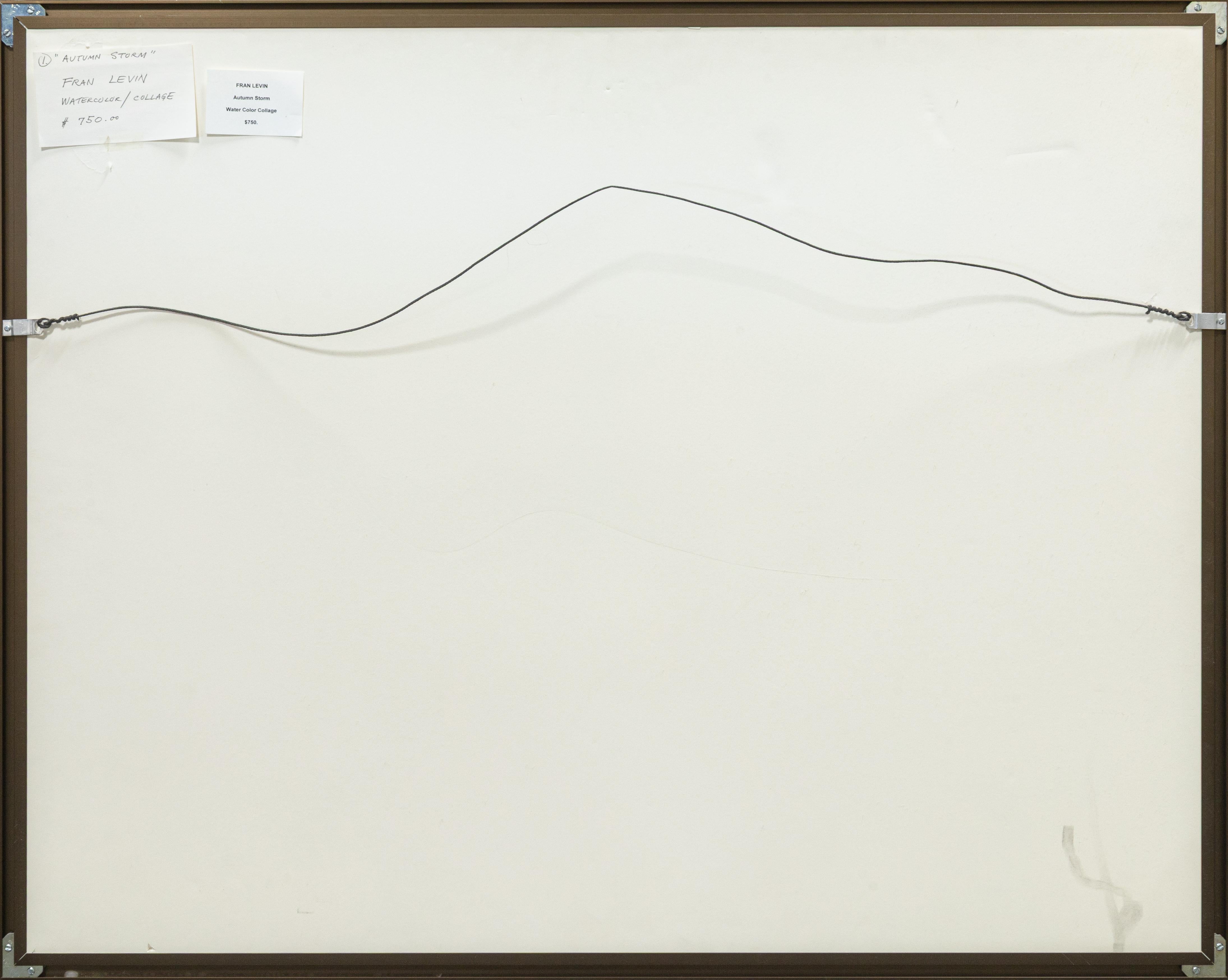 Fran Levin - Ohne Titel (Abstraktes Stilleben), ca. 1980er Jahre Signiertes Aquarell auf Papier im Angebot 4