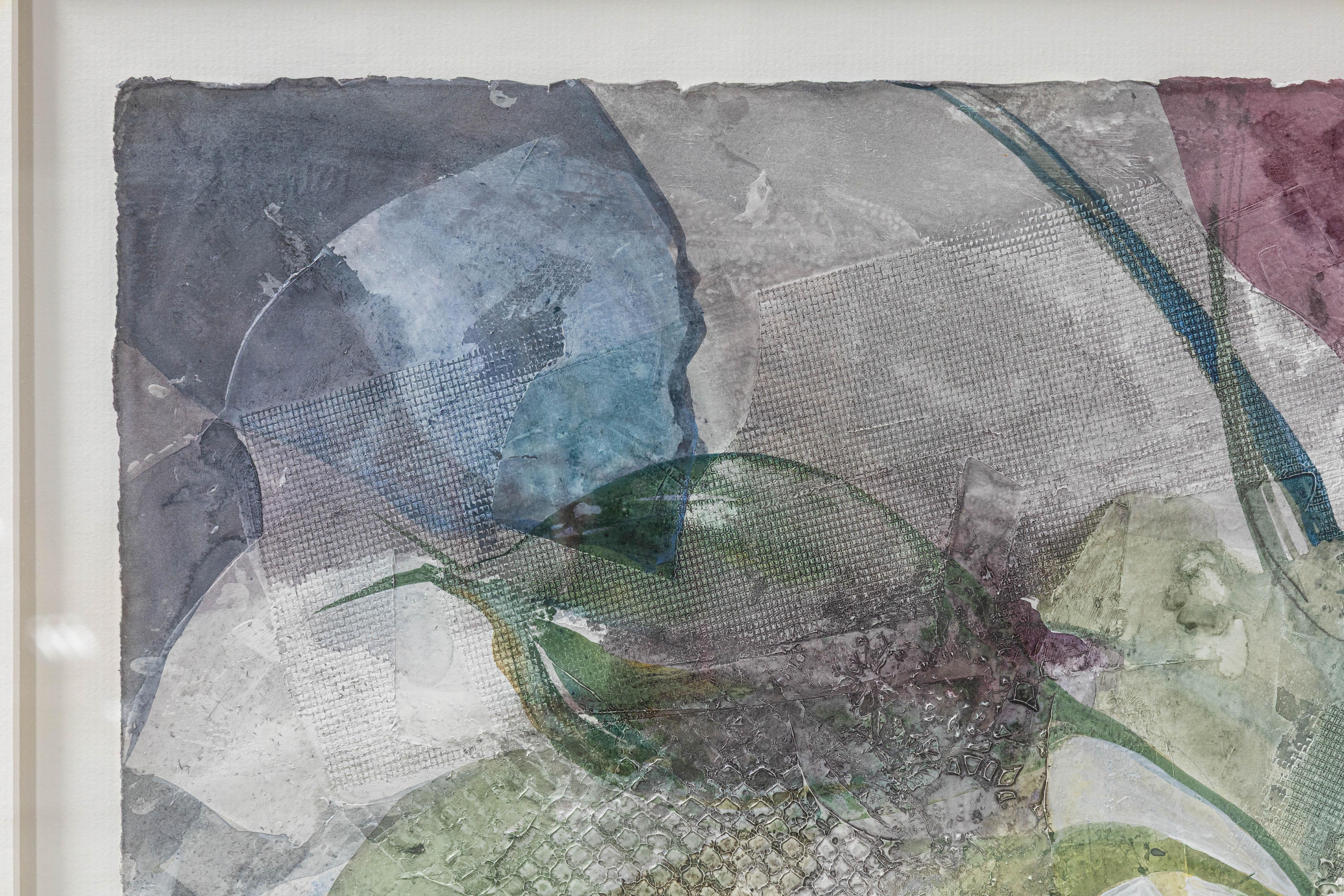 Fran Levin - Untitled (Rose), c. 1980s Signed Modern Watercolor on Paper Framed In Good Condition For Sale In Keego Harbor, MI