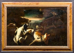 Hounds Hunting A Deer, 17th Century