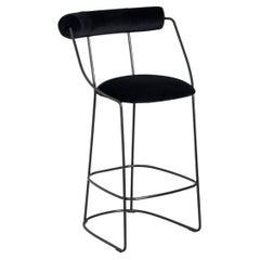 Fran Stool black, Design by Enrico Girotti, Made in Italy by LapiegaWD