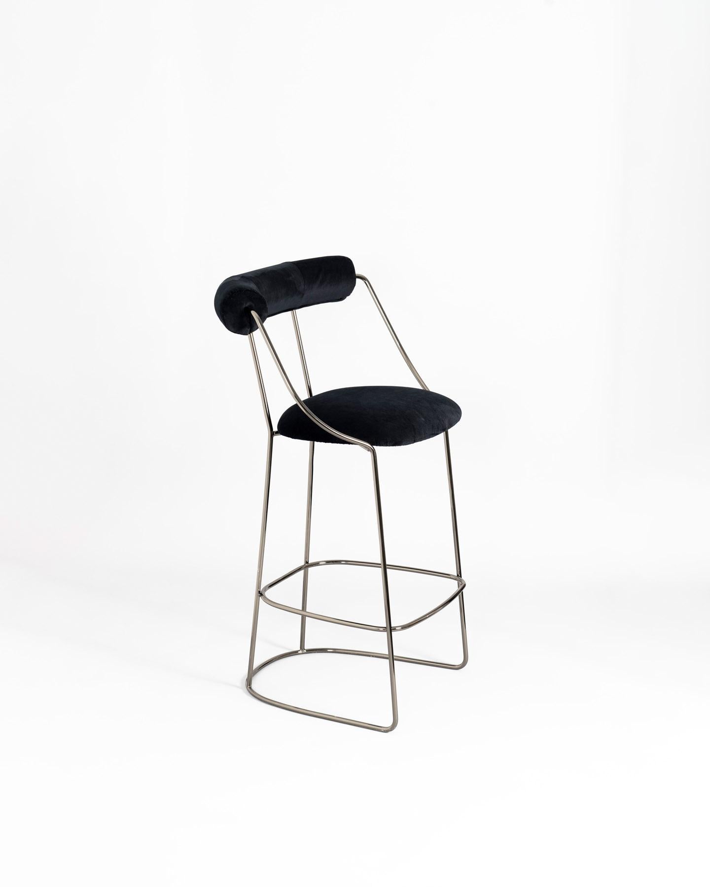 Italian Fran Stool by GIROTTI ENRICO For Sale