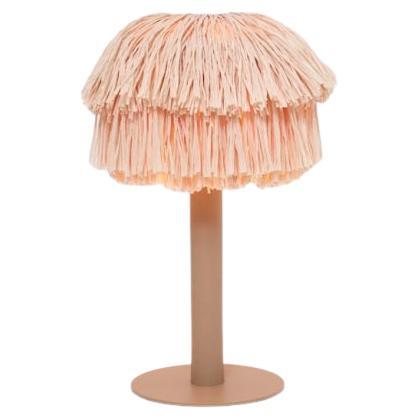 Fran Table Midi Beige raffia lamp