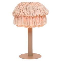 Fran Table Midi Beige raffia lamp