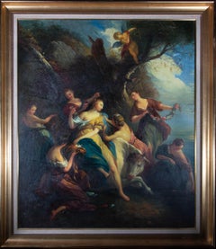 After FranÃ§ois Lemoyne (1688â€“1737) - Contemporary Oil, Zeus And Europa