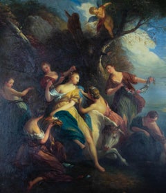 After FranÃ§ois Lemoyne (1688â€“1737) - Contemporary Oil, Zeus And Europa