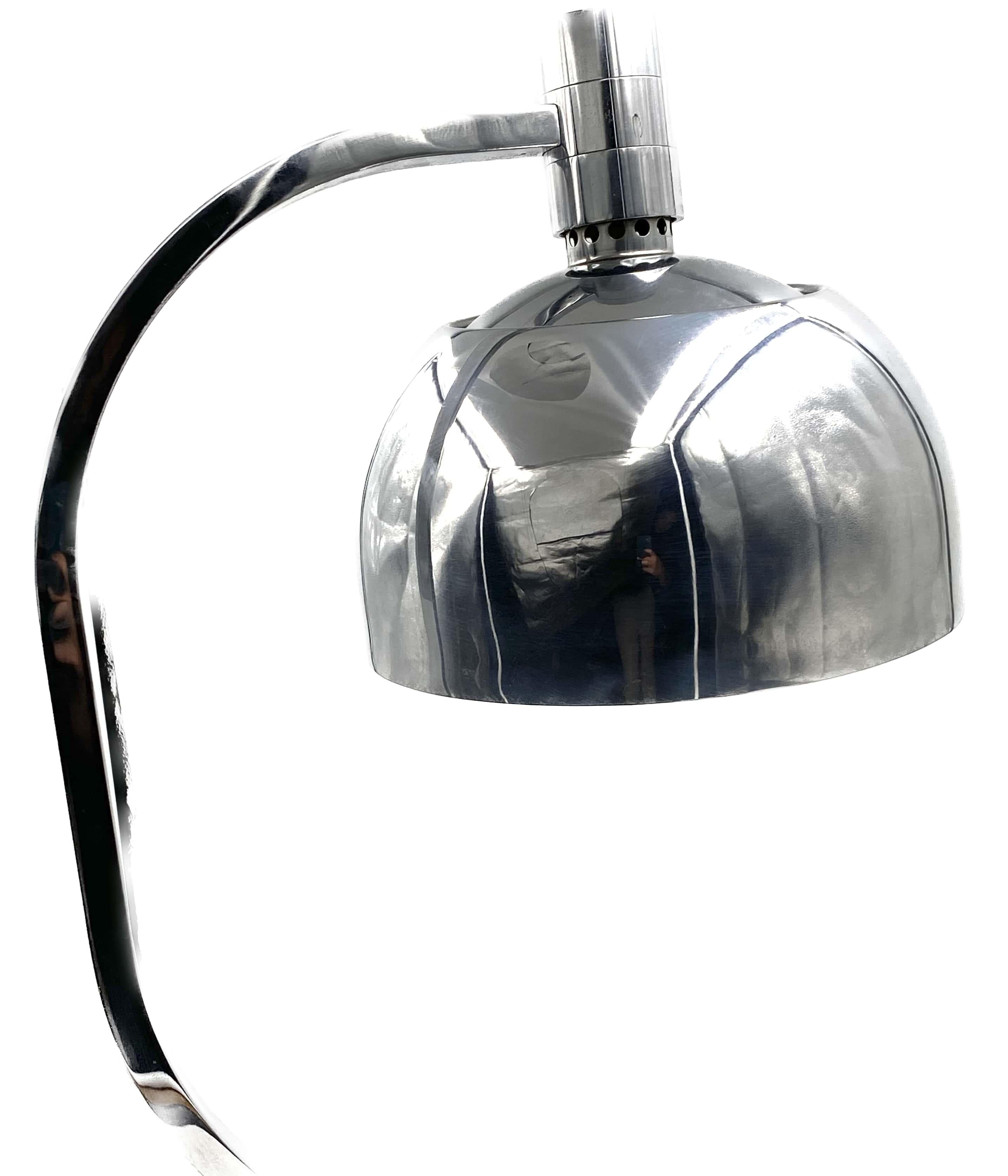 Franca Helg, Antonio Piva and Franco Albini AM/AS Chrome Table Lamp, Sirrah 1970 5