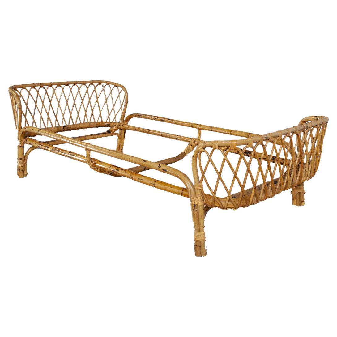 Franca Helg Midcentury Beds Bamboo for Bonacina For Sale