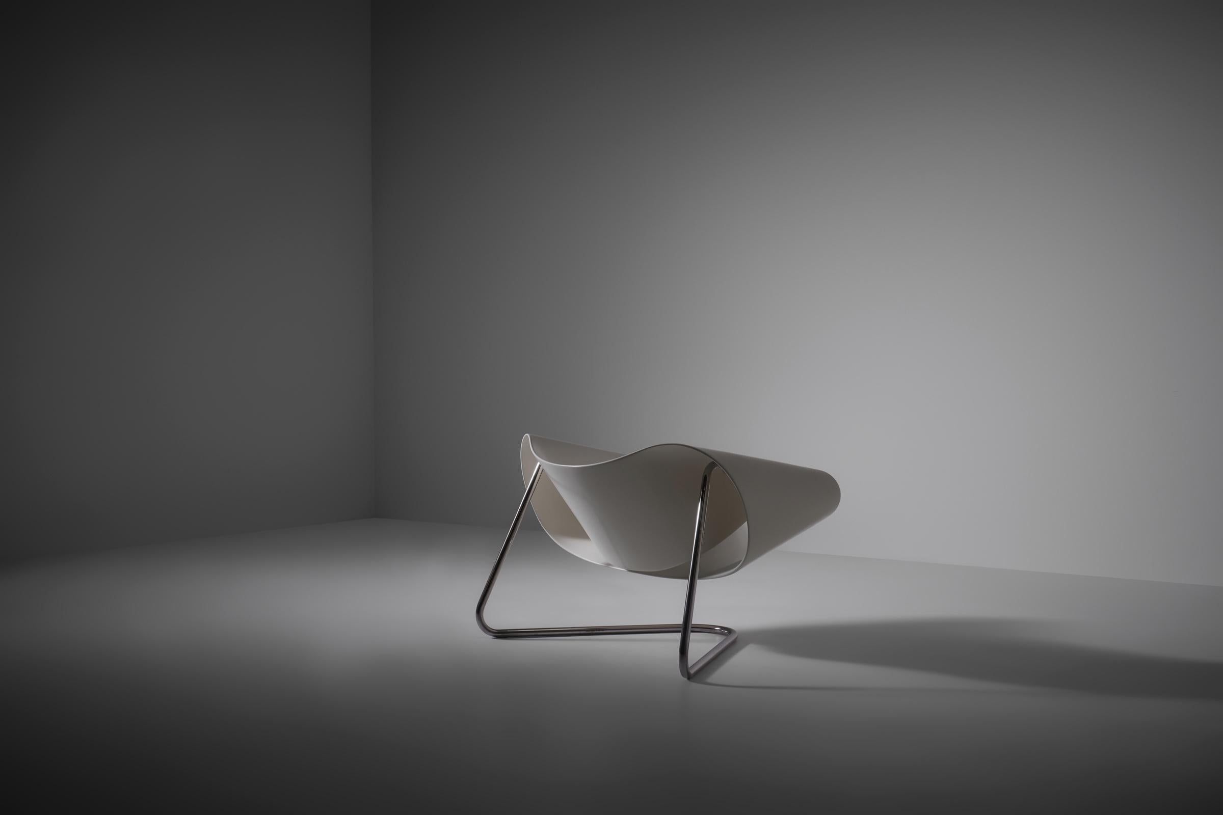 Italian Franca Stagi & Cesare Leonardi 'Ribbon chair' model CL9, Italy 1961