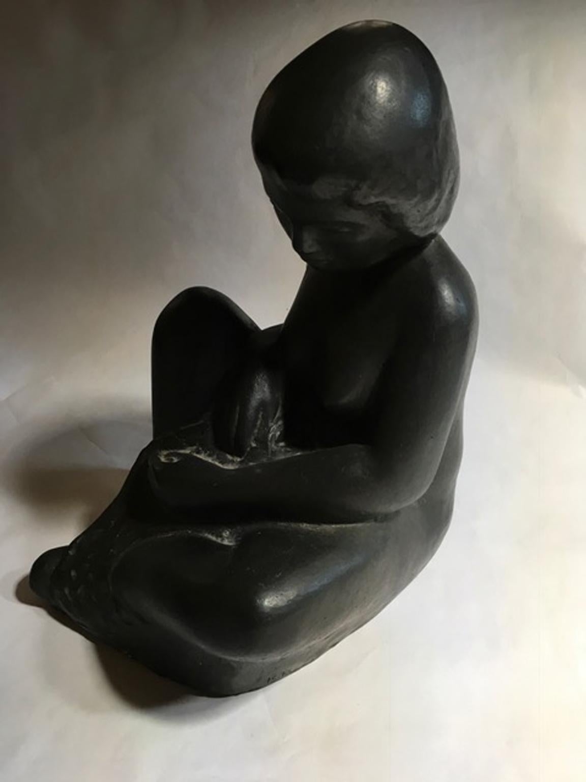 Expressionist France Early 20th Century Bronze Figurative Sculpture