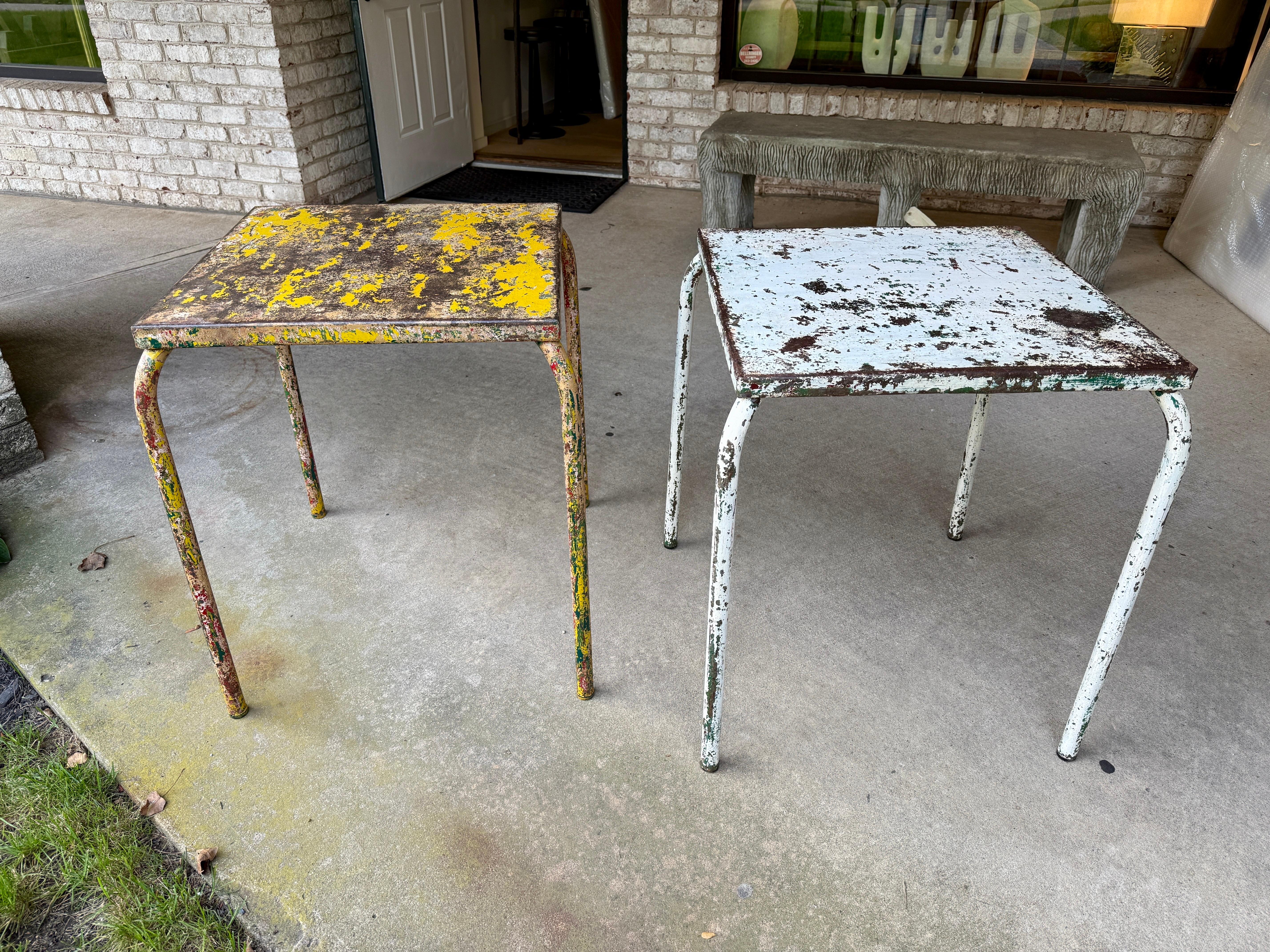 Mid-20th Century France 1950's Xavier Pauchard Painted Metal Table For Sale