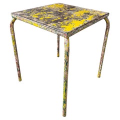 France 1950's Xavier Pauchard Painted Metal Table