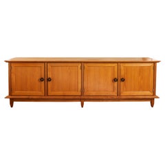 Mid Century Guillerme et Chambron & Danikowski Oak Sideboard, France 1970's