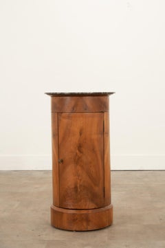 France 19th Walnut Gueridon Bedside Cabinet