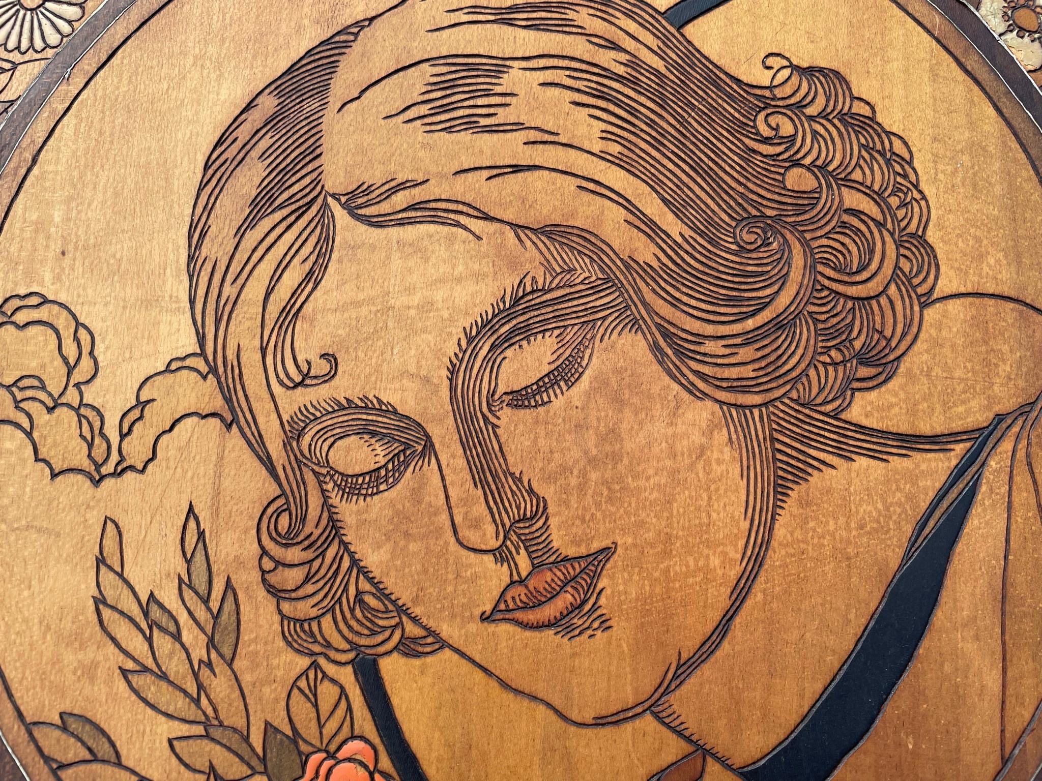France - Art Déco - Magnifique ensemble de panneaux Quatre Saisons pour femmes - 1930 en vente 2