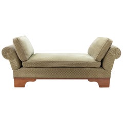 France Art Deco drop arm daybed