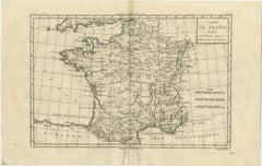 France at the Age of Enlightenment – Rigobert Bonne Antique Map, c.1780