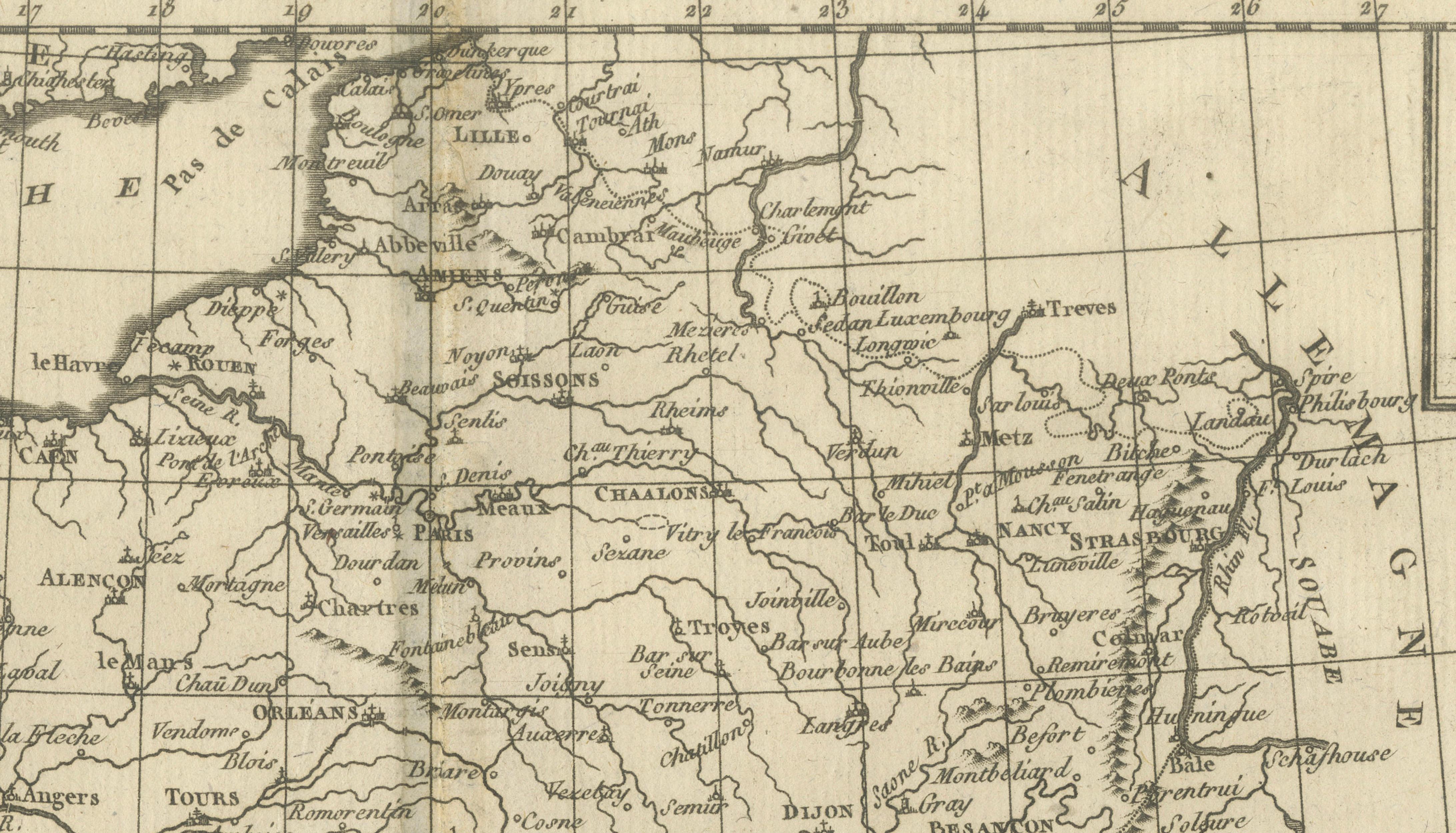 France at the Age of Enlightenment – Rigobert Bonne Antique Map, c.1780