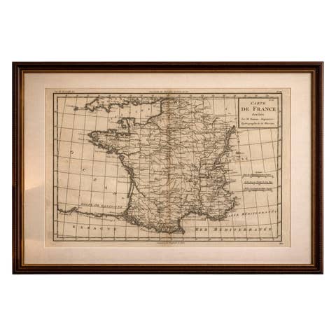 France at the Age of Enlightenment – Rigobert Bonne Antique Map, c.1780