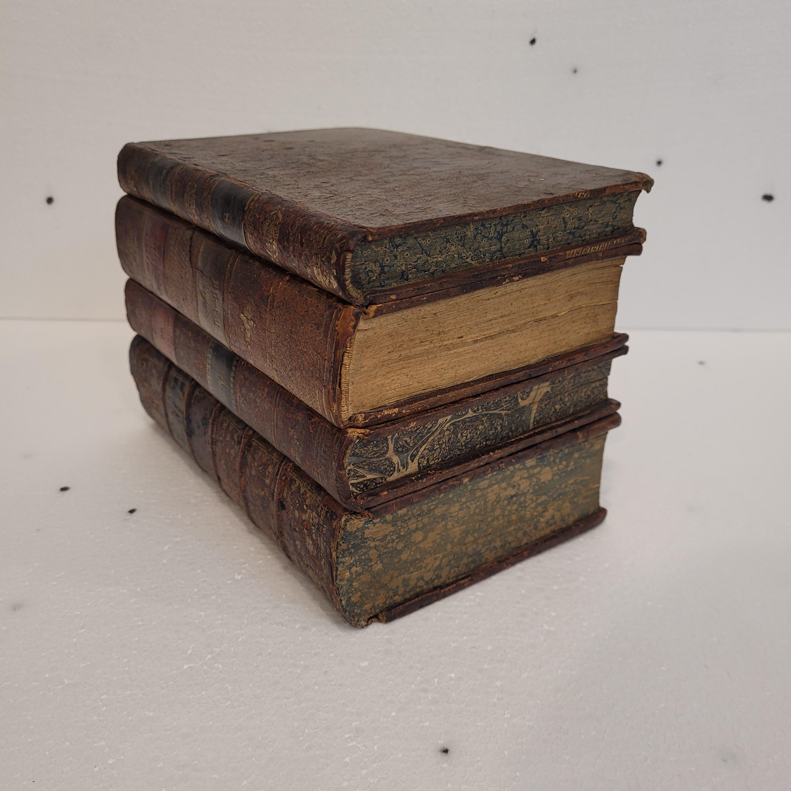 France box in the shape of books or Tantalo books Liquor set - leather For Sale 4