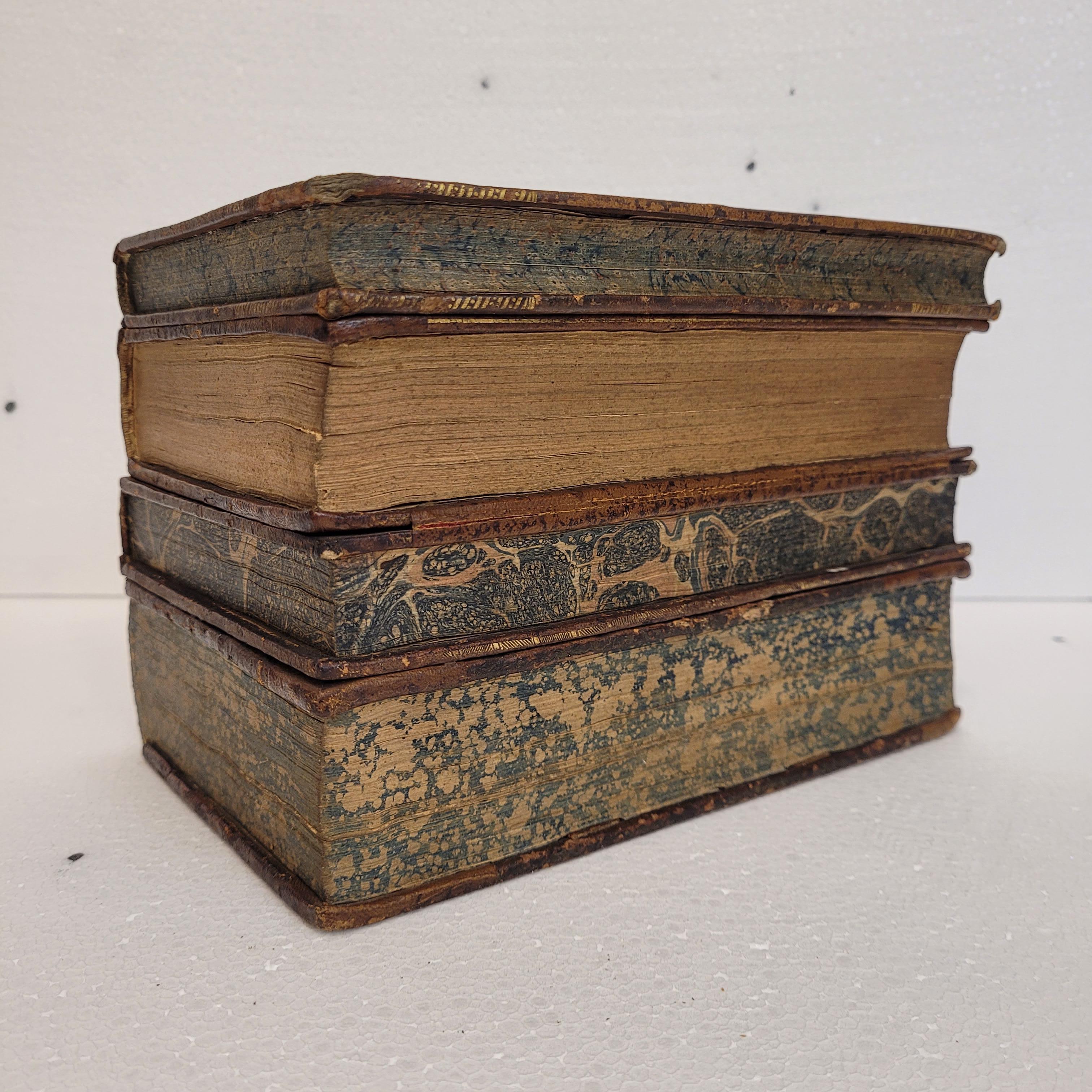 France box in the shape of books or Tantalo books Liquor set - leather For Sale 6