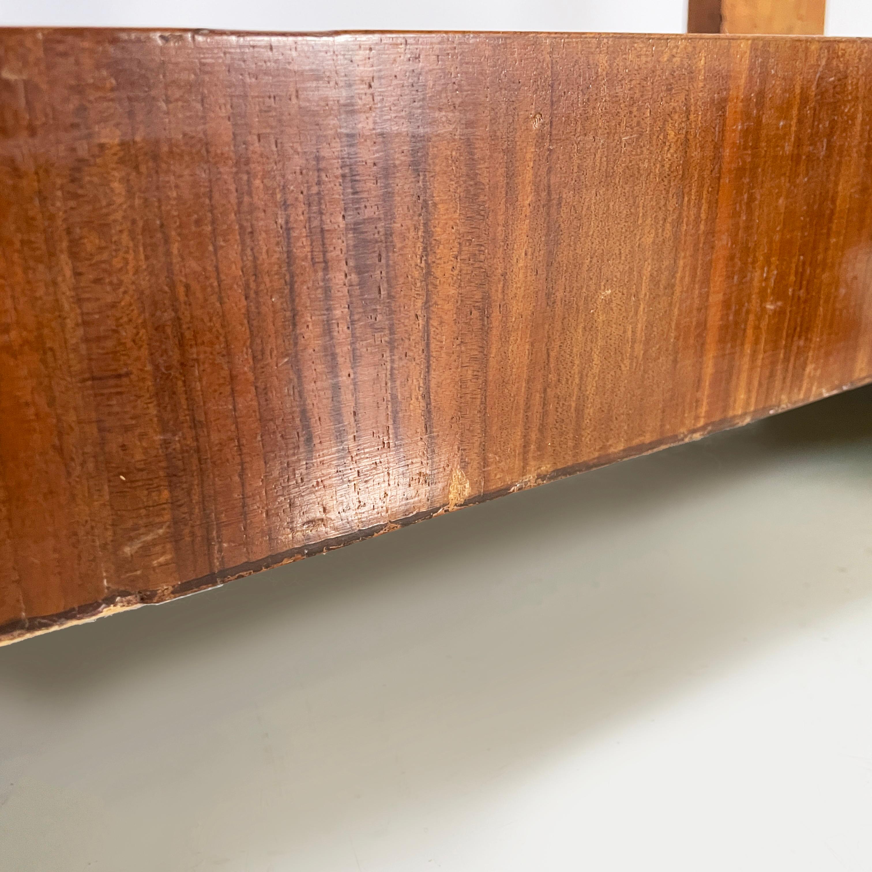 Italian Carlo X Wall console in white marble and wood, early 1800s For Sale 14
