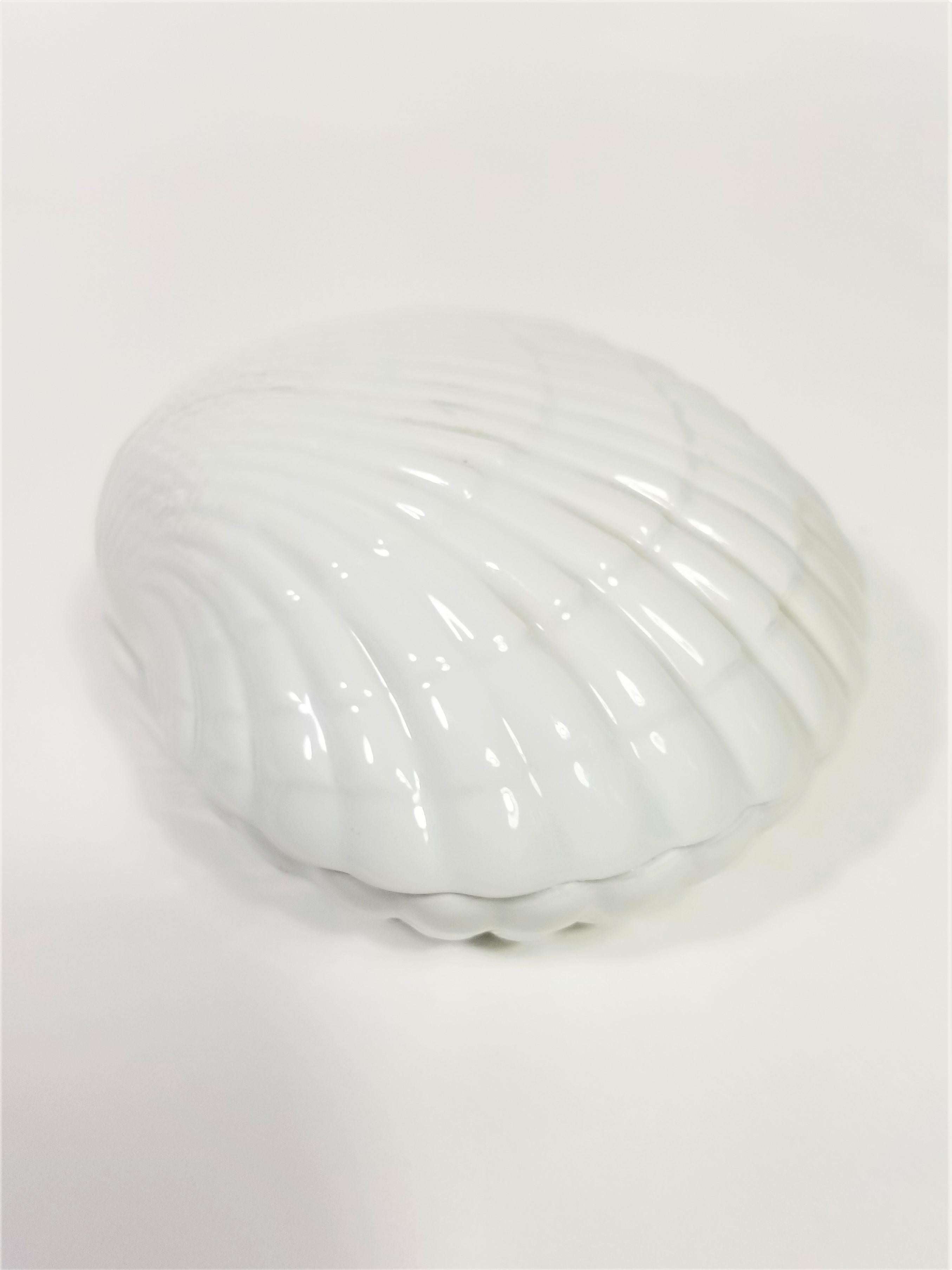 France Porcelain Ceramic Clam Shell Midcentury For Sale 6