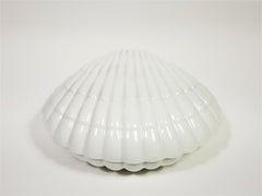 France Porcelain Ceramic Clam Shell Midcentury
