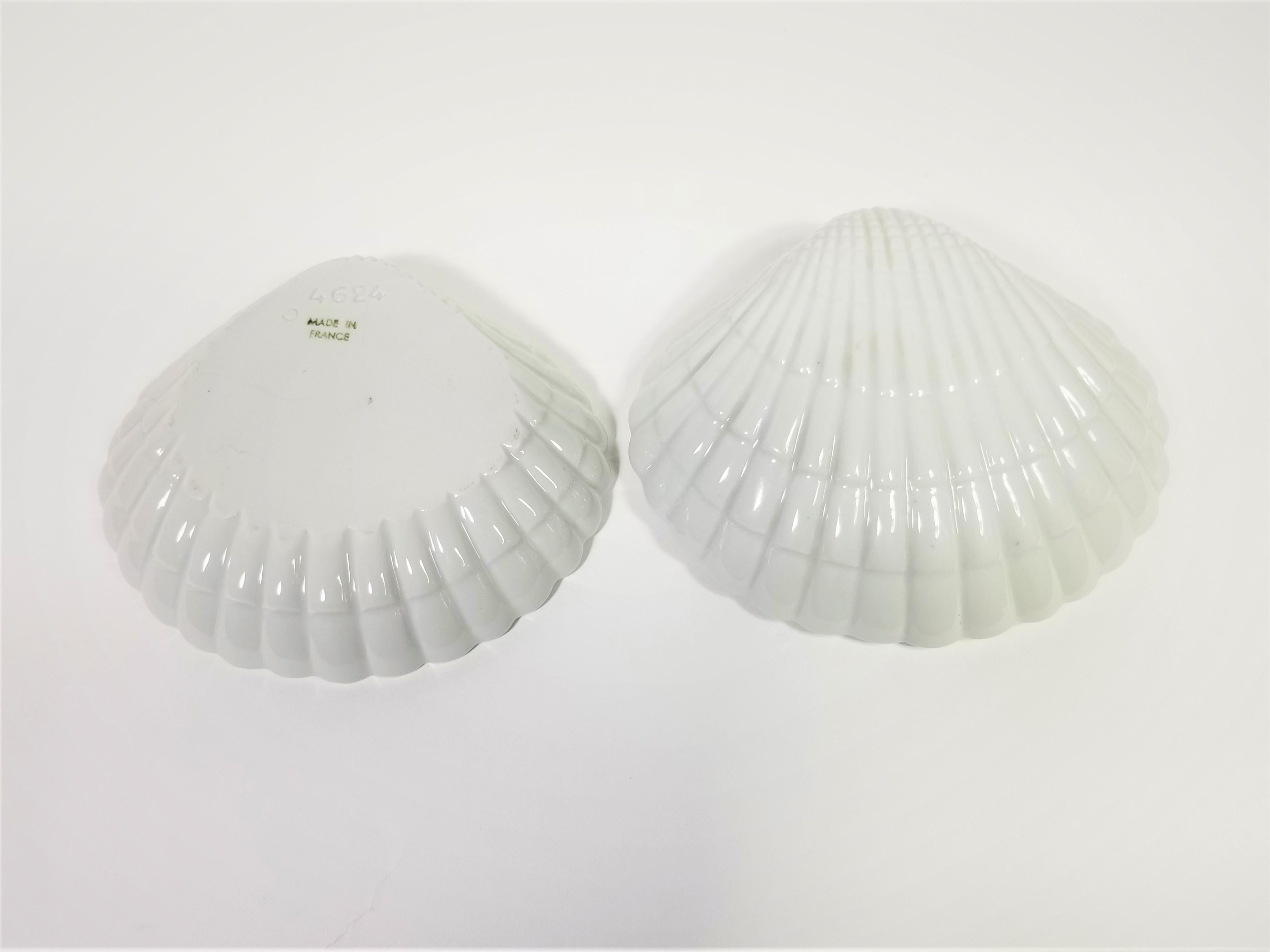 France Porcelain Ceramic Clam Shell Midcentury For Sale 1