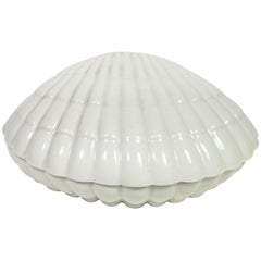 Porcelaine française - Coquille de palourde en céramique - Milieu du siècle