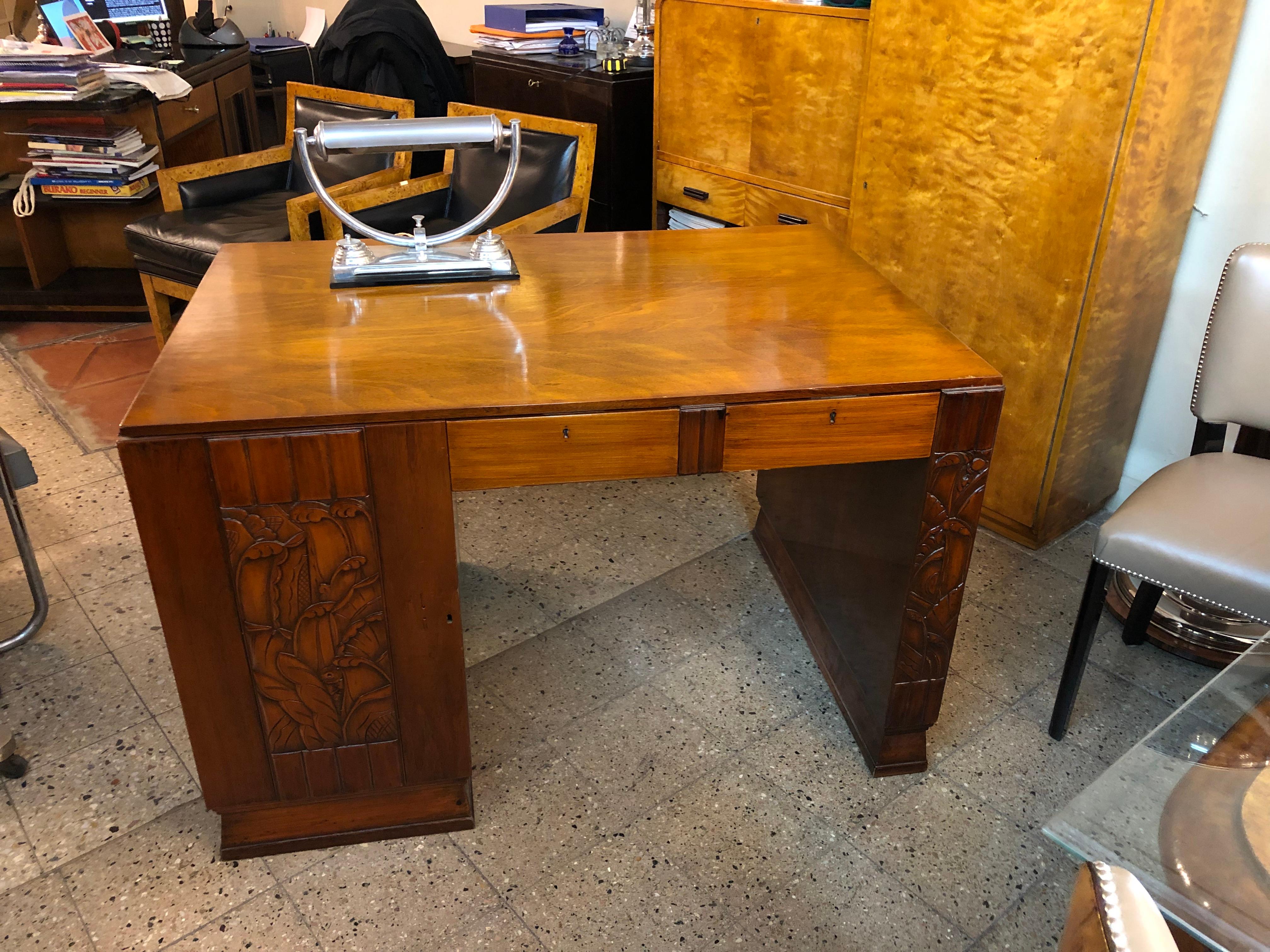France Desk Art Deco, 1930, Material, Wood For Sale 10