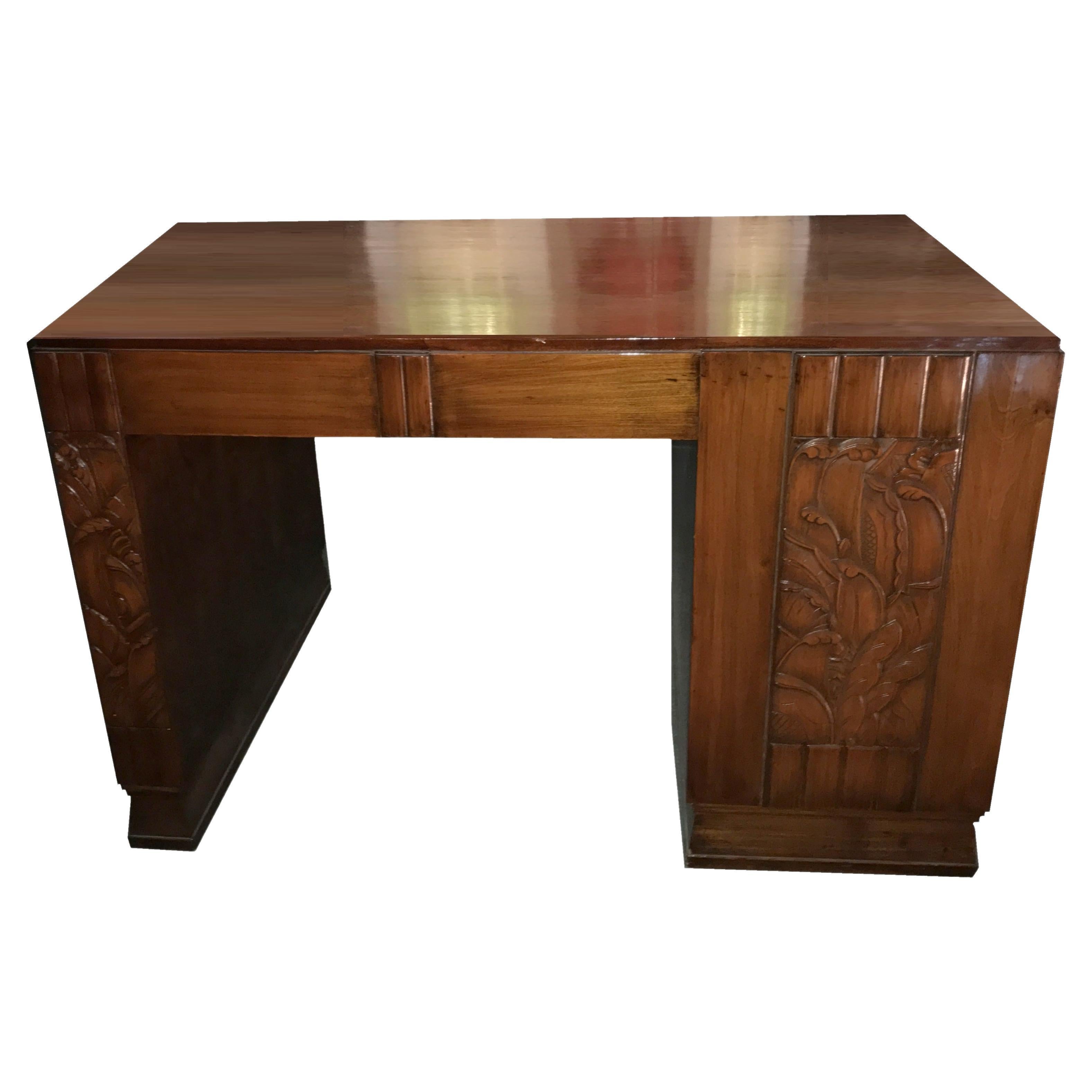 Frankreich Schreibtisch Art Deco, 1930, Material, Holz