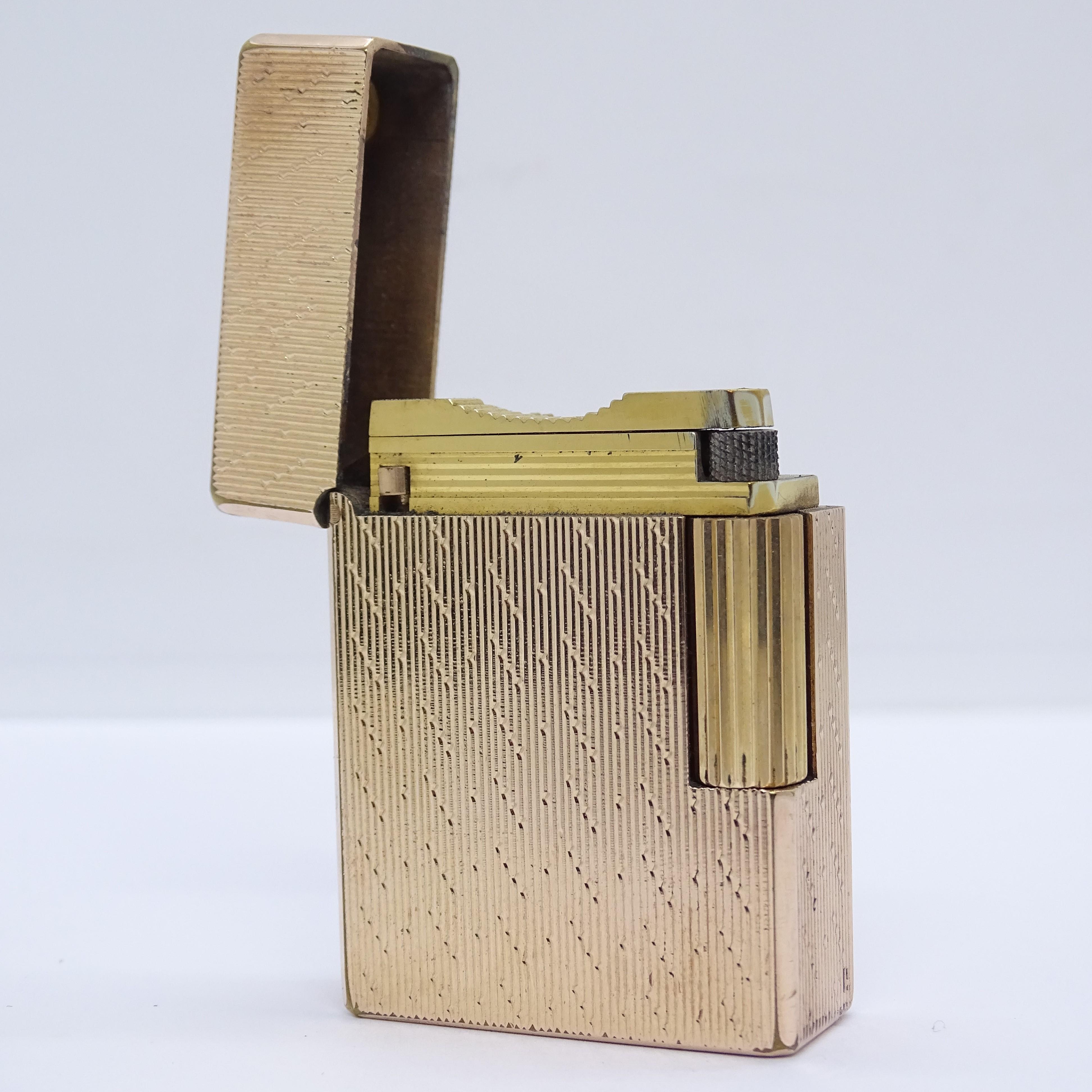 France  Dupont Line 1 lighter, gold plated, ff. 20th century For Sale 6