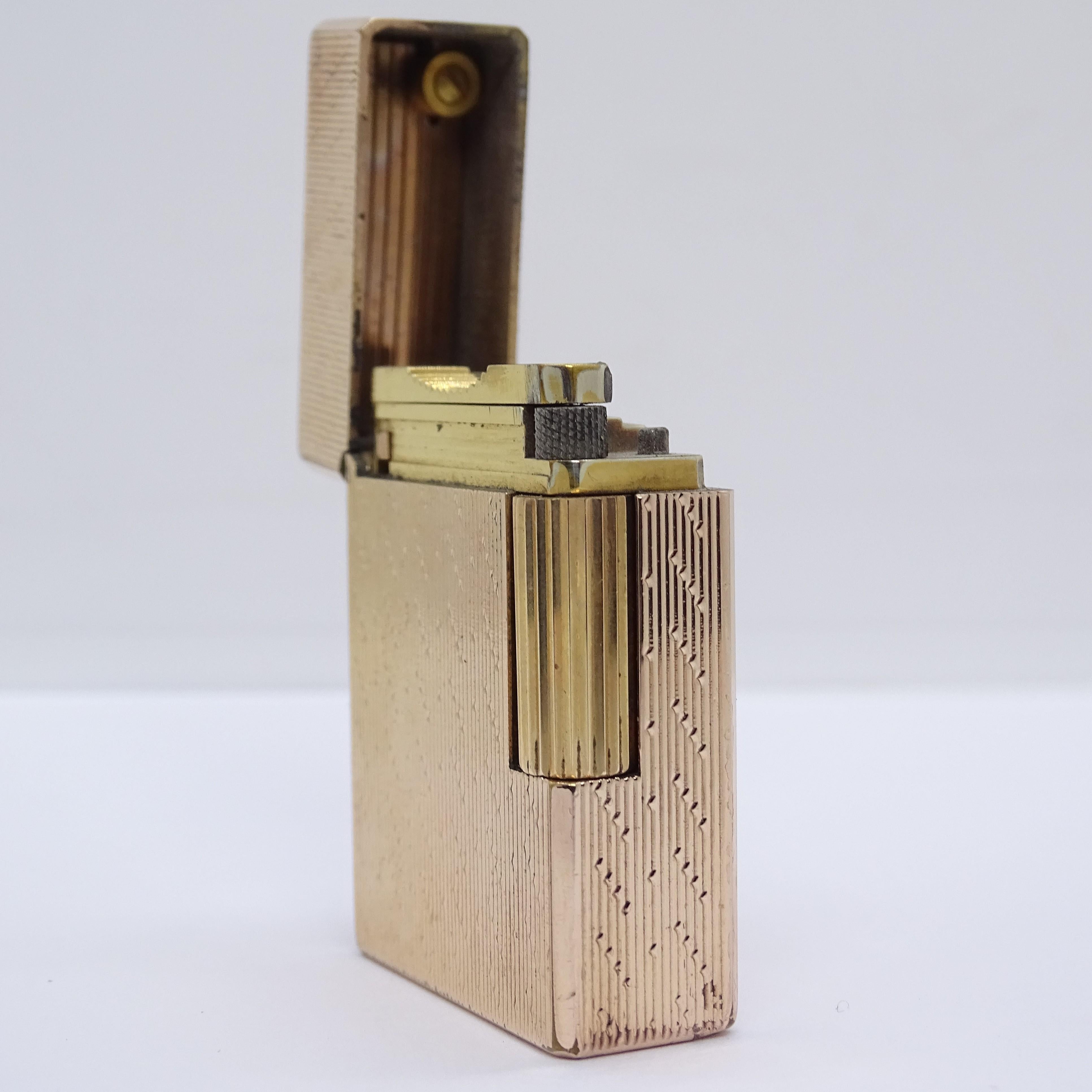 France  Dupont Line 1 lighter, gold plated, ff. 20th century For Sale 7